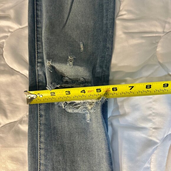 Light-Wash American Eagle Jeans Size 0 Regular Inseam 25 inches straight - Picture 8 of 11